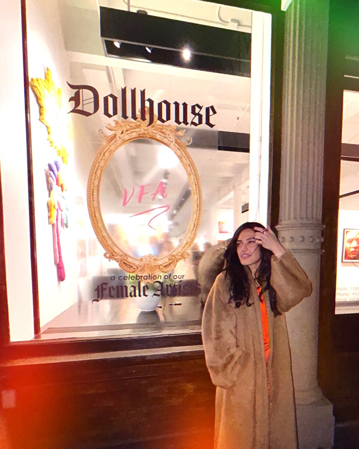Risa Brooke Oze at the Dollhouse exhibition, VFA Gallery, SoHo