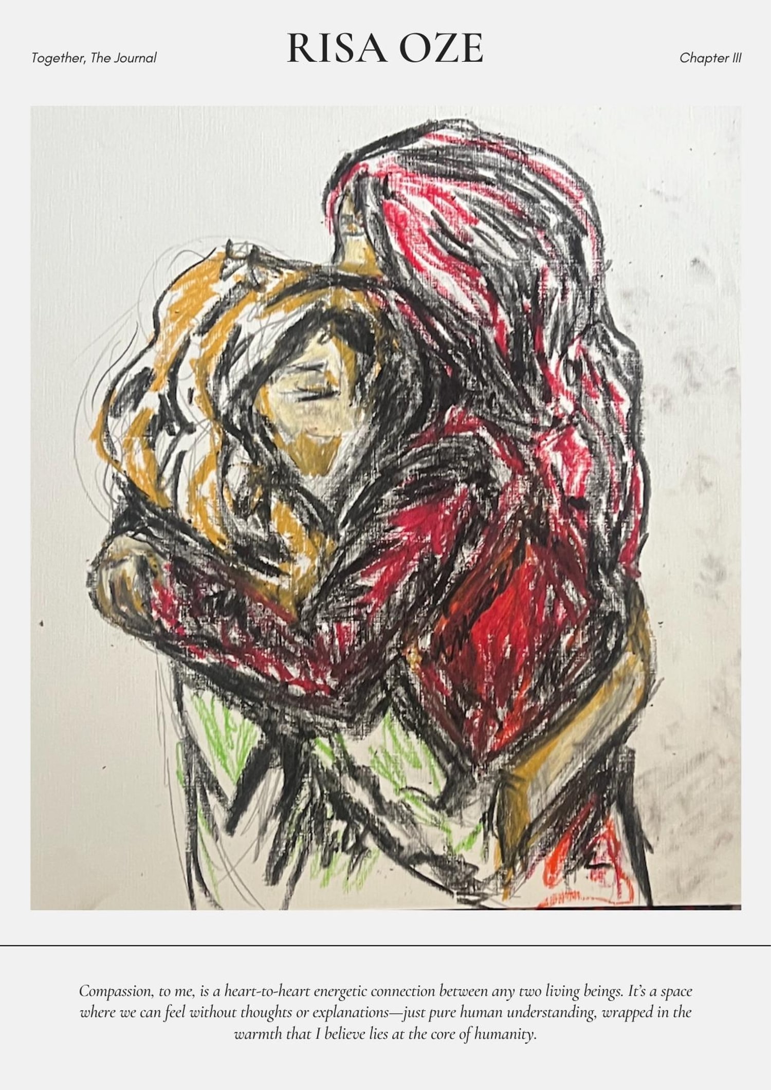 Risa Oze — Compassion, featured in Together, The Journal